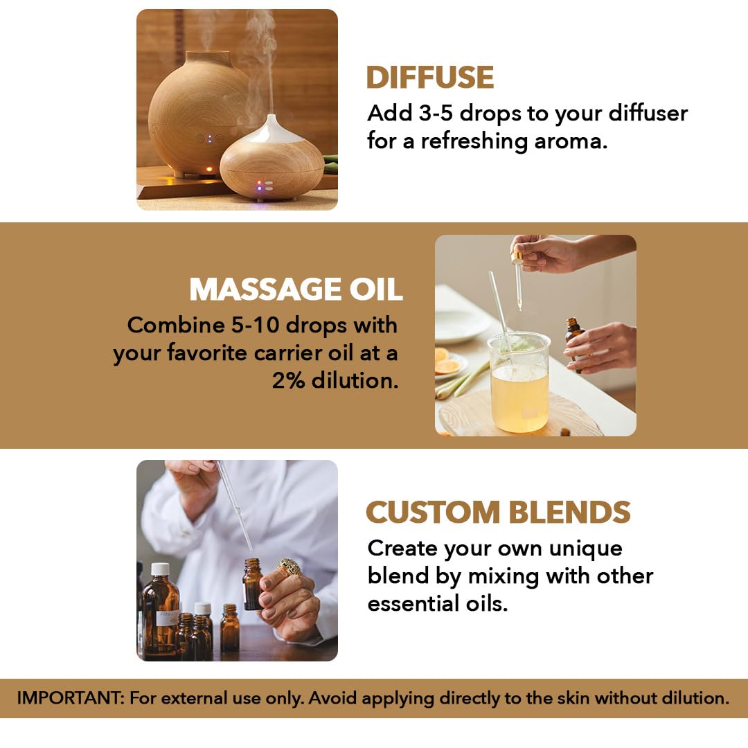Diffuse Majestic Pure frankincense oil in a calm scene for relaxing ambience.