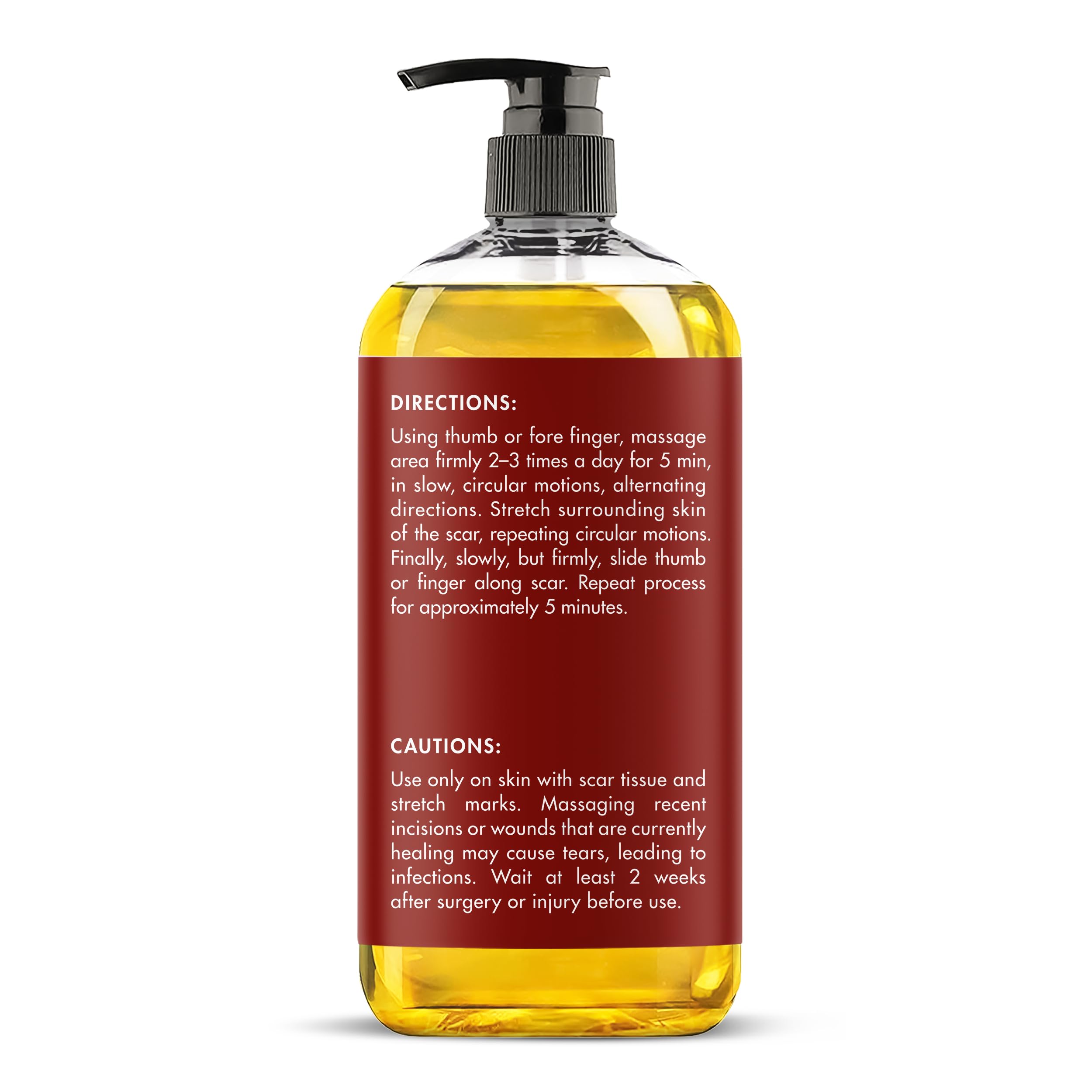 Majestic Pure Frankincense Scar-Stretch Oil pump dispensing for easy application.