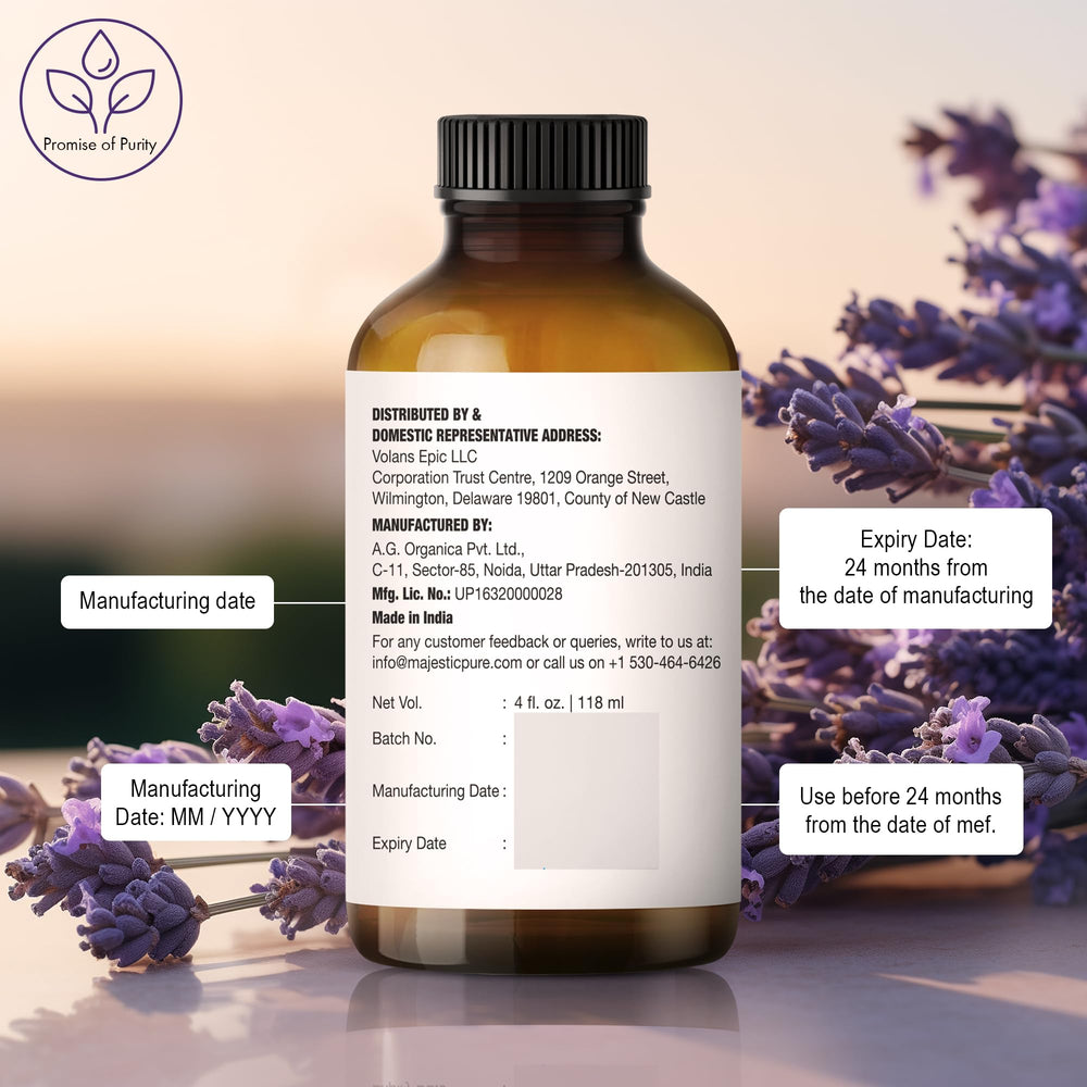 Majestic Pure lavender oil supports candle making with floral notes.