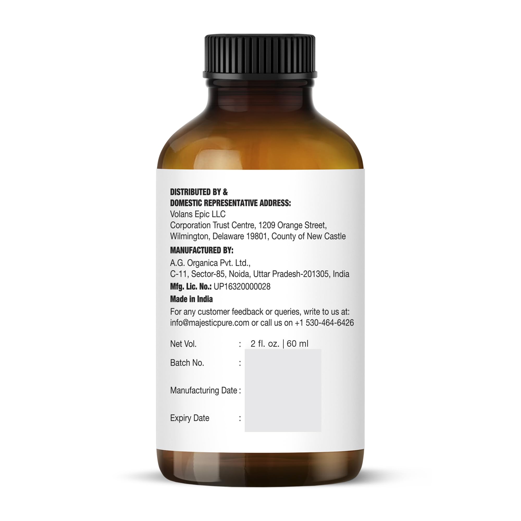 Majestic Pure Lavender Oil independently lab tested for purity.