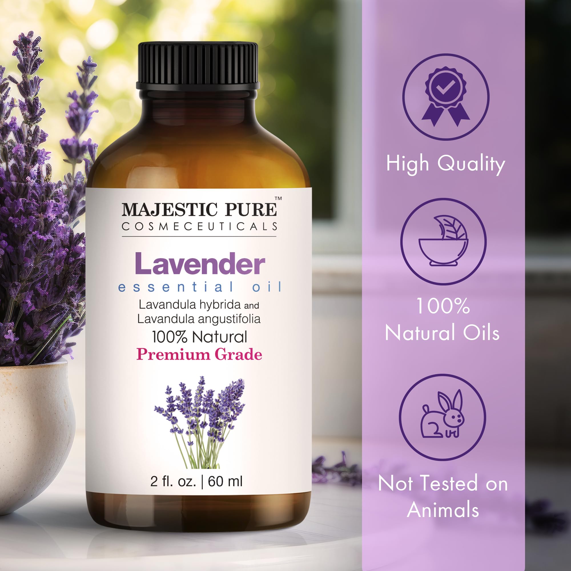Majestic Pure Lavender Oil for soap making projects.