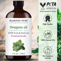 Majestic Pure oregano oil dropper cap for controlled usage and mess-free application.