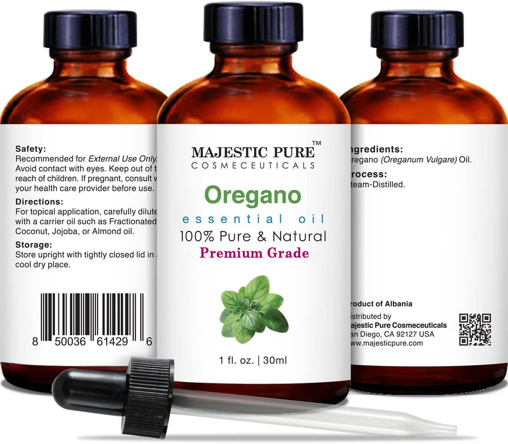 Majestic Pure Oregano oil shown for soap and candle making projects.