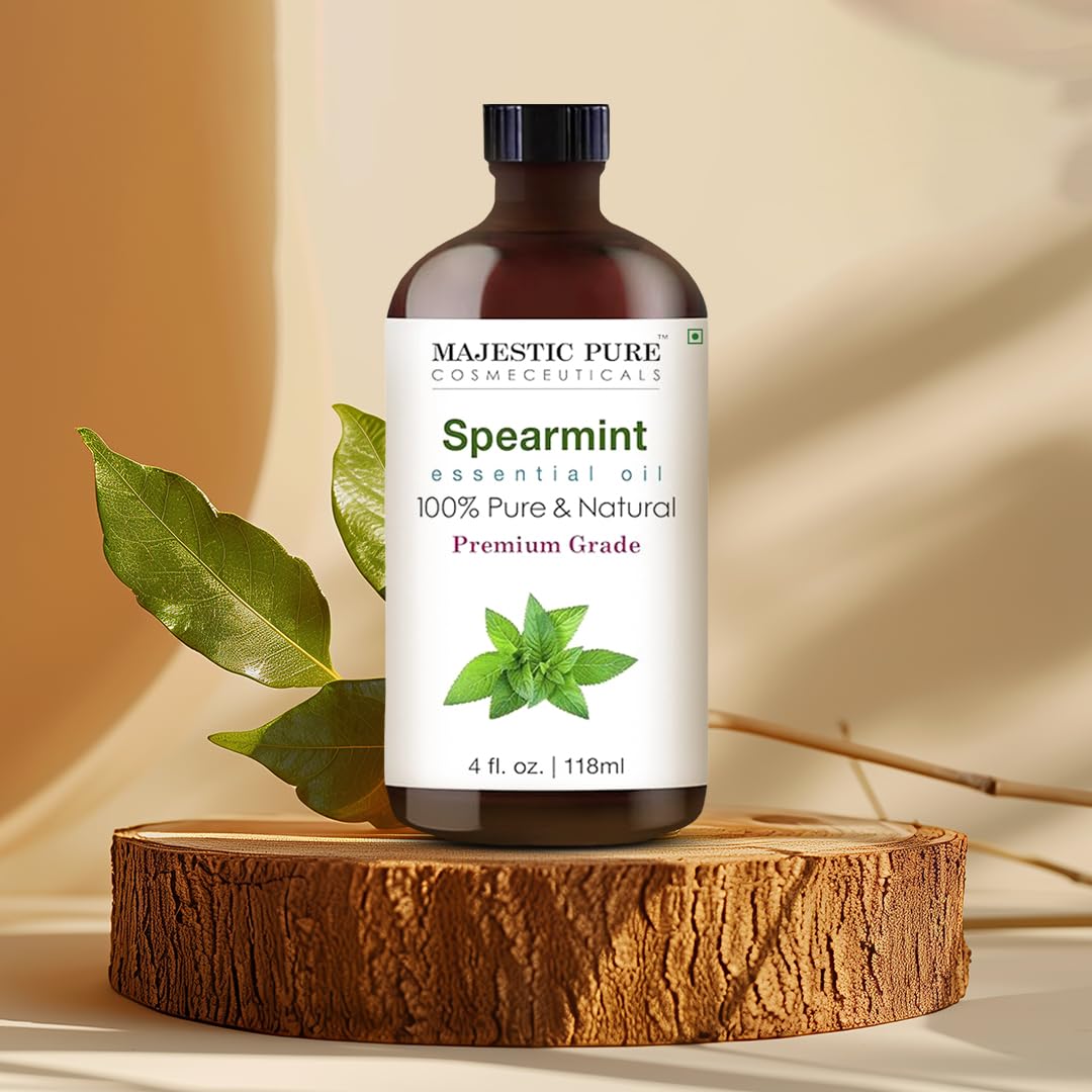Spearmint oil suitable for candle making and DIY crafts by Majestic Pure.