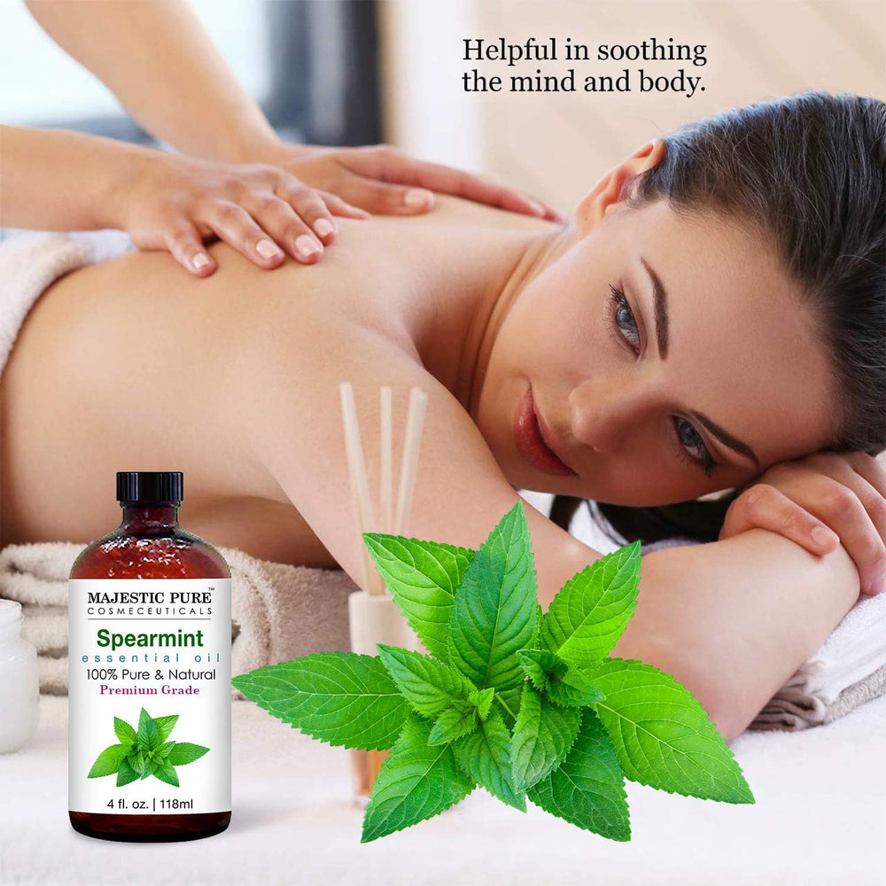 Spearmint oil for soap making with a refreshing fragrance by Majestic Pure.