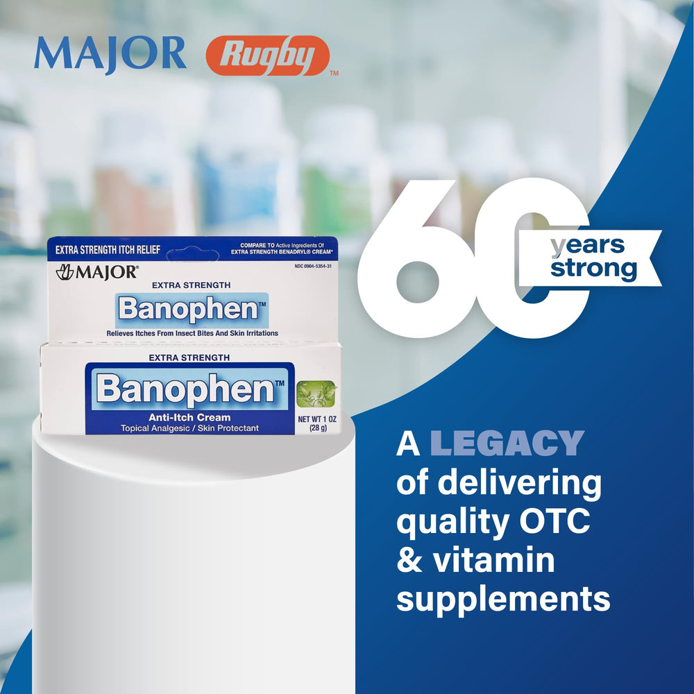 MAJOR Banophen directions for use on a surface of skin