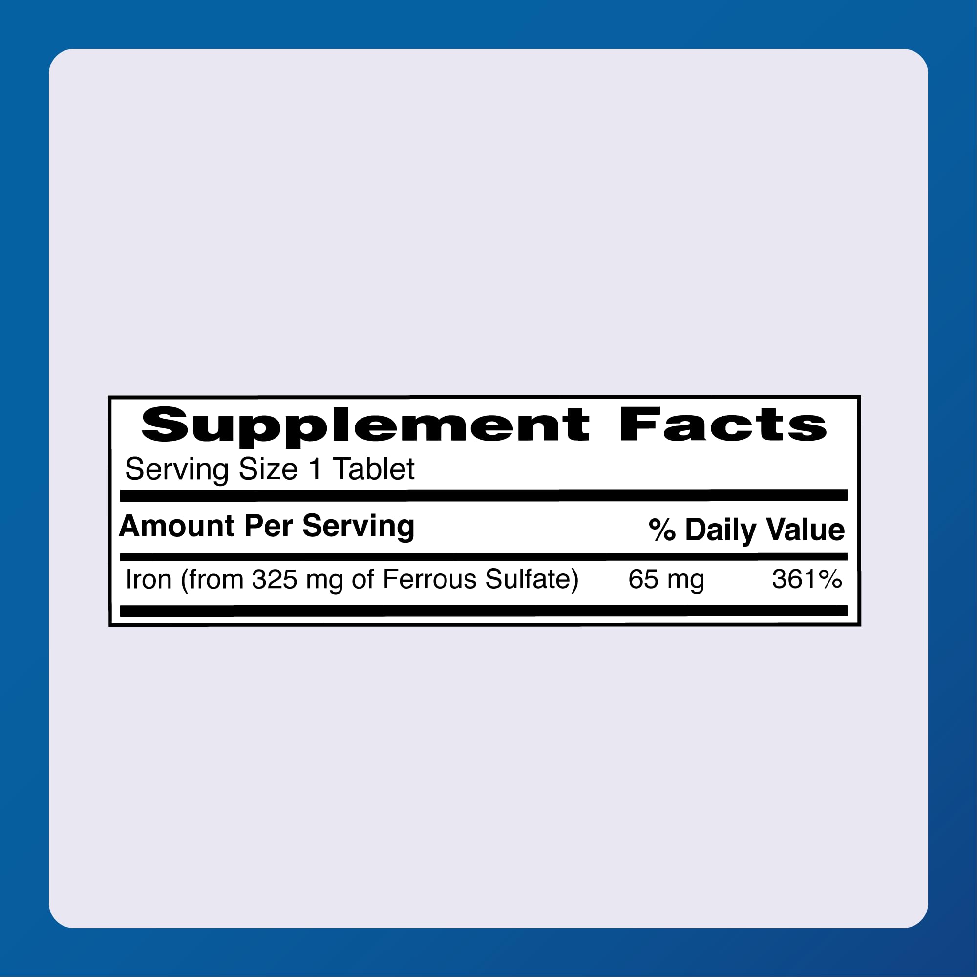 Major FeroSul daily-use packaging for convenient everyday dosing.