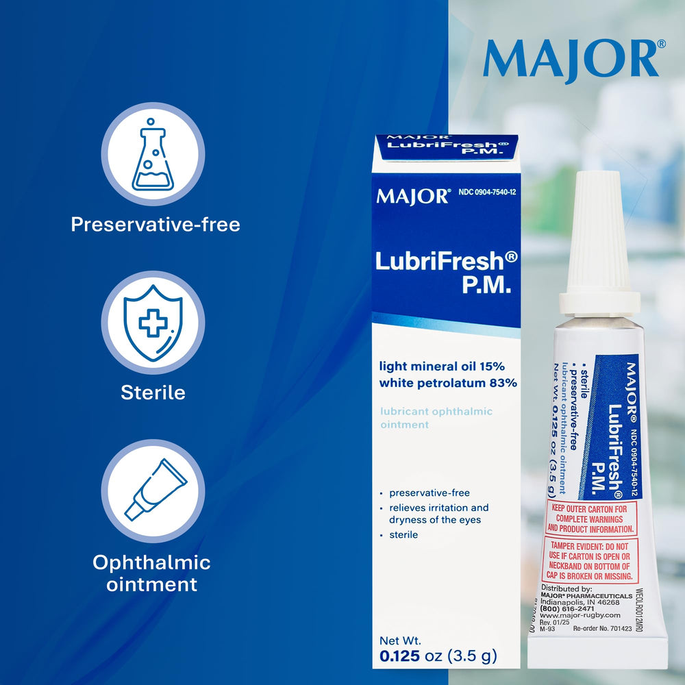 Label detail of MAJOR Lubrifresh PM ointment