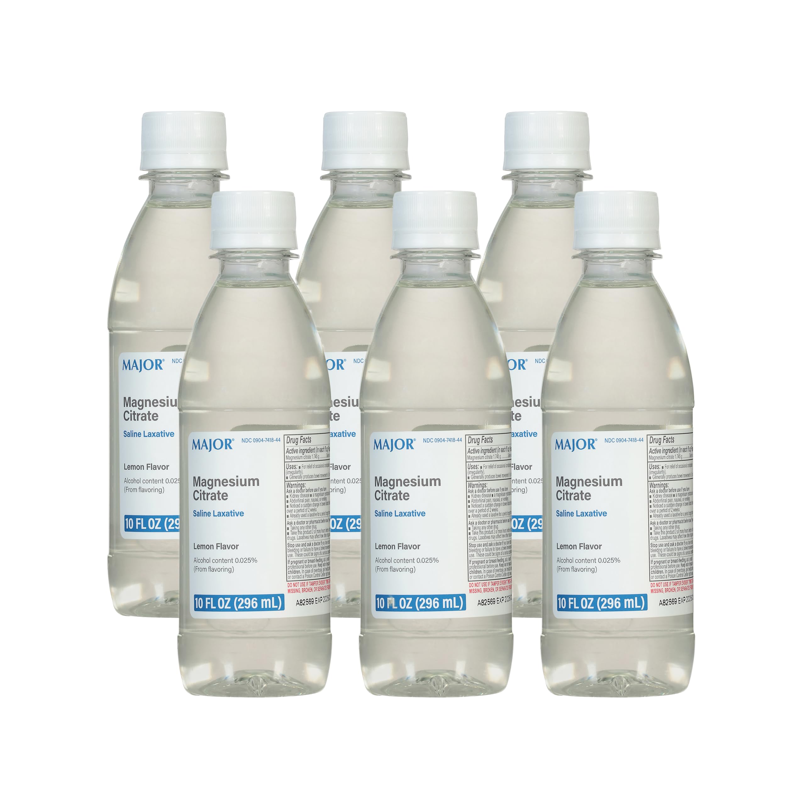 MAJOR Magnesium Citrate bottle label shows dosage and ingredients for informed use.