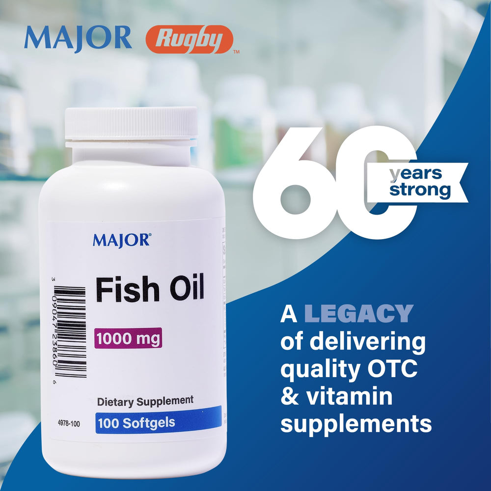 MAJOR Omega-3 ingredients blend featuring anchovy, mackerel, sardine oils.