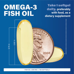MAJOR Omega-3 pour shot highlighting convenient once-per-day dosage.