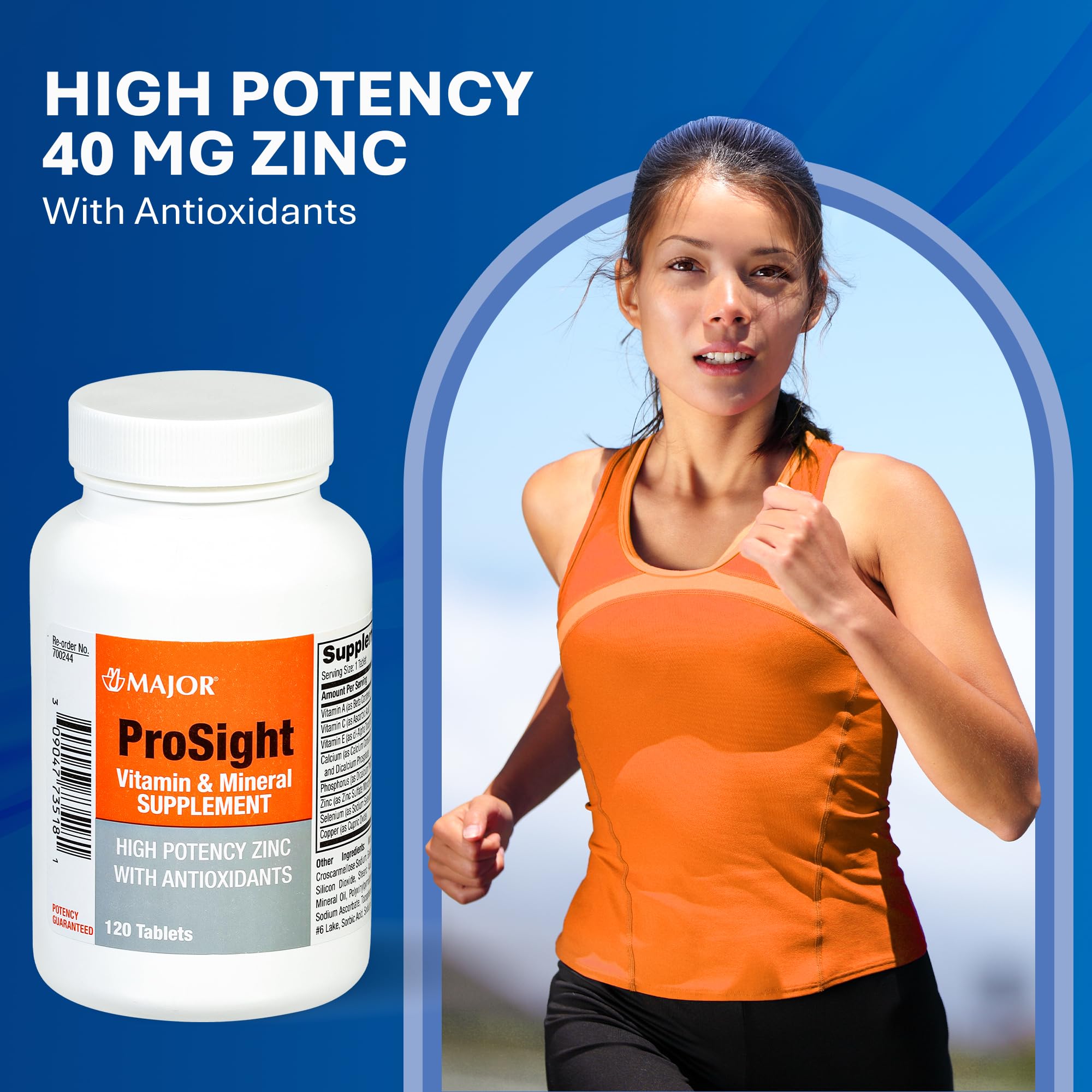 MAJOR ProSight bottle with tablets ready for daily use.