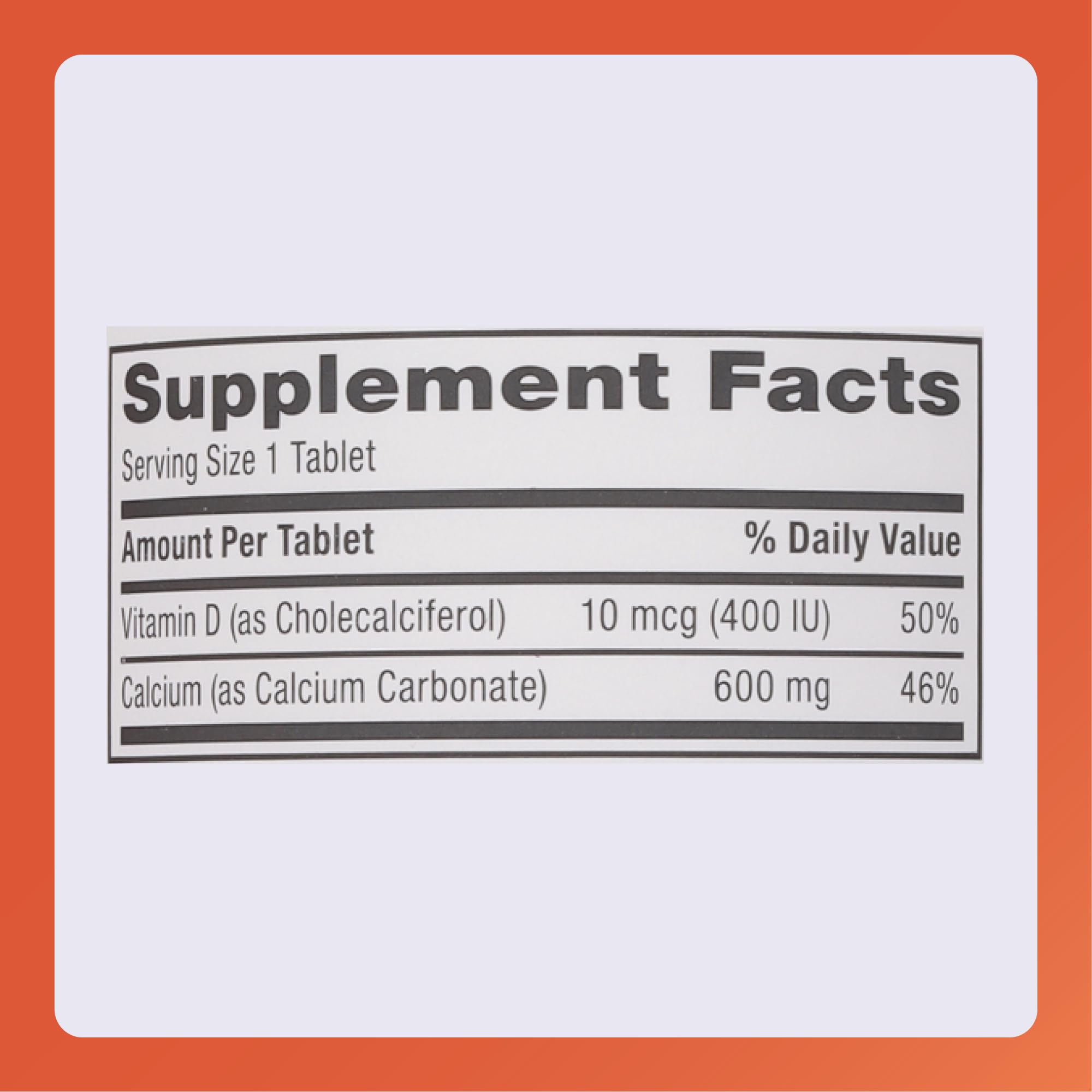 Major Rugby calcium tablets bottle close-up showing convenient 150-count packaging.