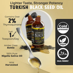 MAJU Black Seed Oil 16oz bottle cap, secure lid for mess-free daily dosing.