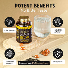 Maju Black Seed Oil Capsules capsules arranged for easy daily routine