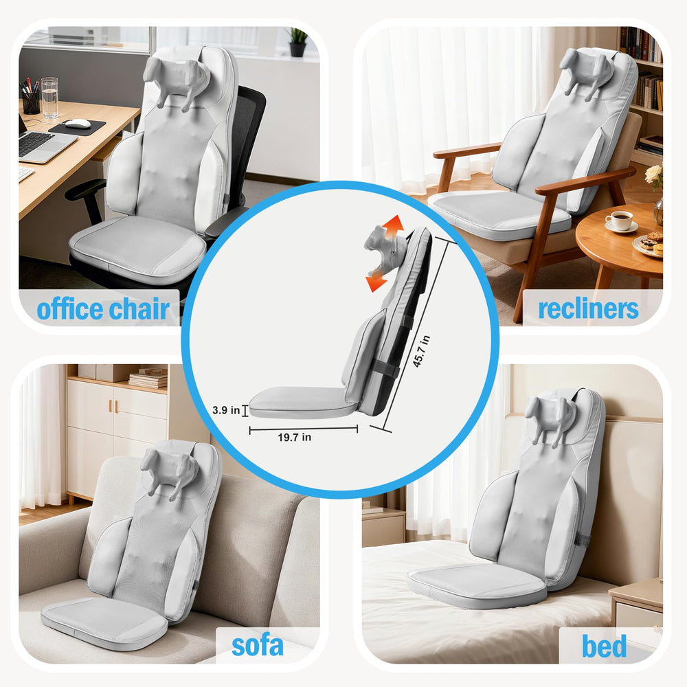 Makerzone back massager recline range targets key pressure points