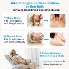 Makerzone Shiatsu 4D kneading close-up demonstrates deep tissue sensation without pressure.