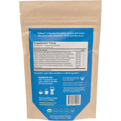 Malama Mushrooms 8-Mushroom Extract Powder scoop pouring for easy daily use