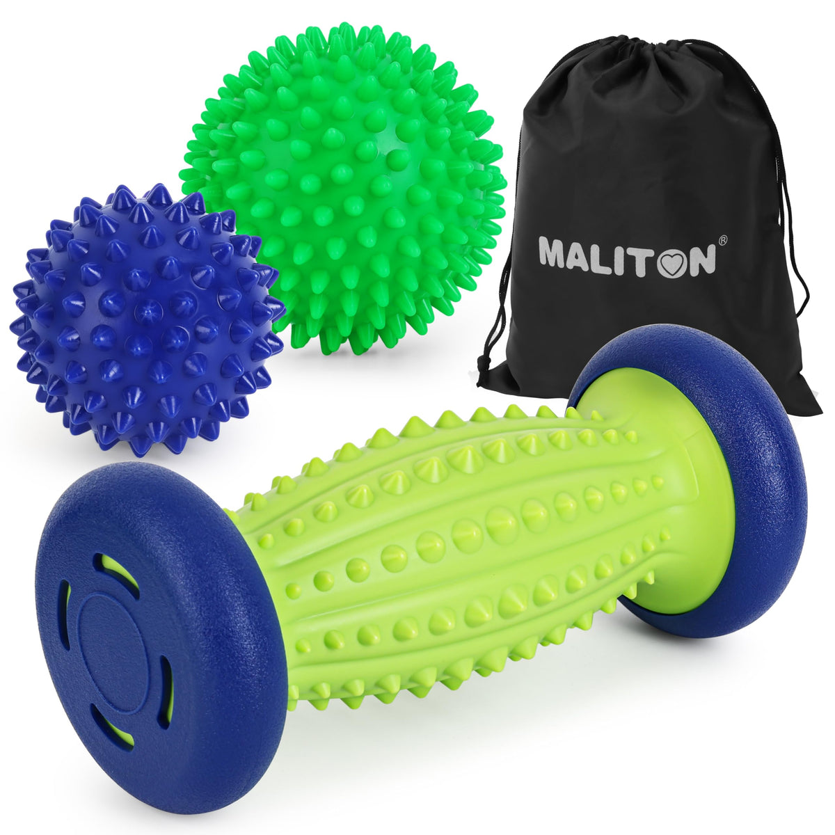 Maliton 3-in-1 massage ball with foot roller for versatile self-care sessions