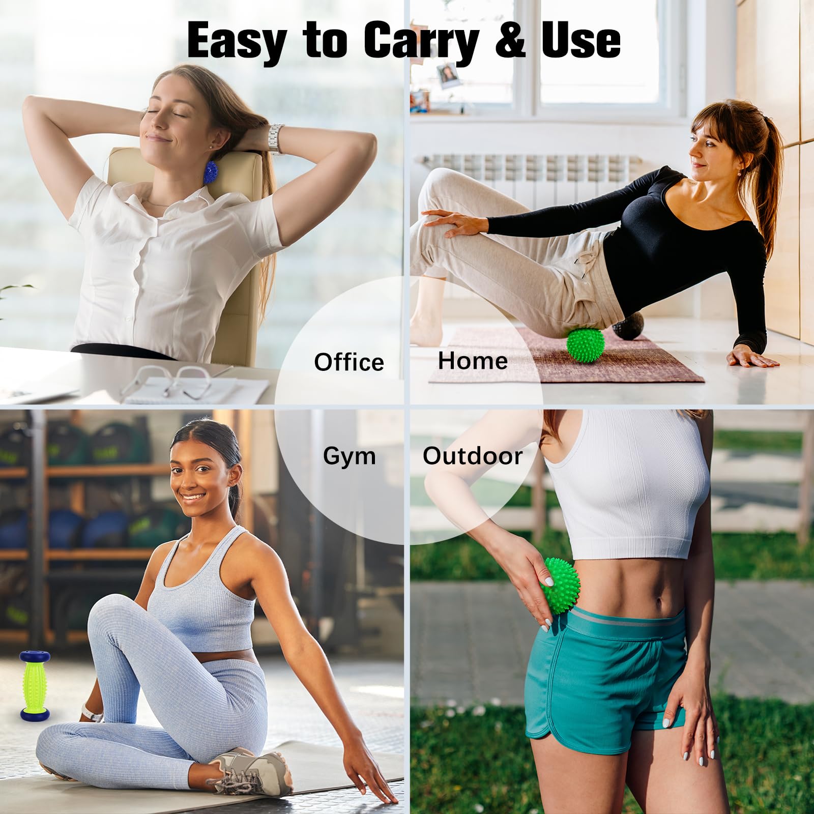 Maliton drawstring bag keeping the massage kit organized