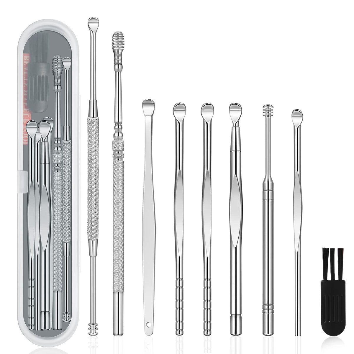 Mamakoi 9pcs ear-pick kit full view for at-home ear care