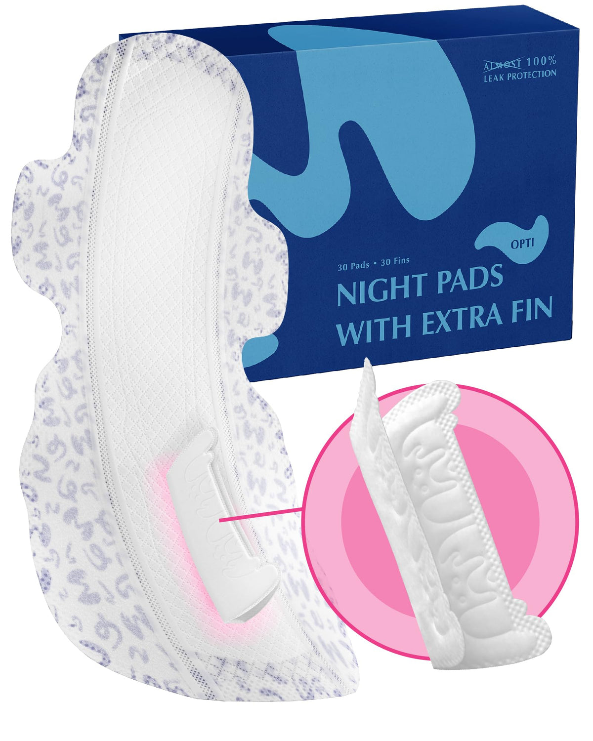 Mamarissa overnight pads with wings size 4 optipad for secure sleep protection