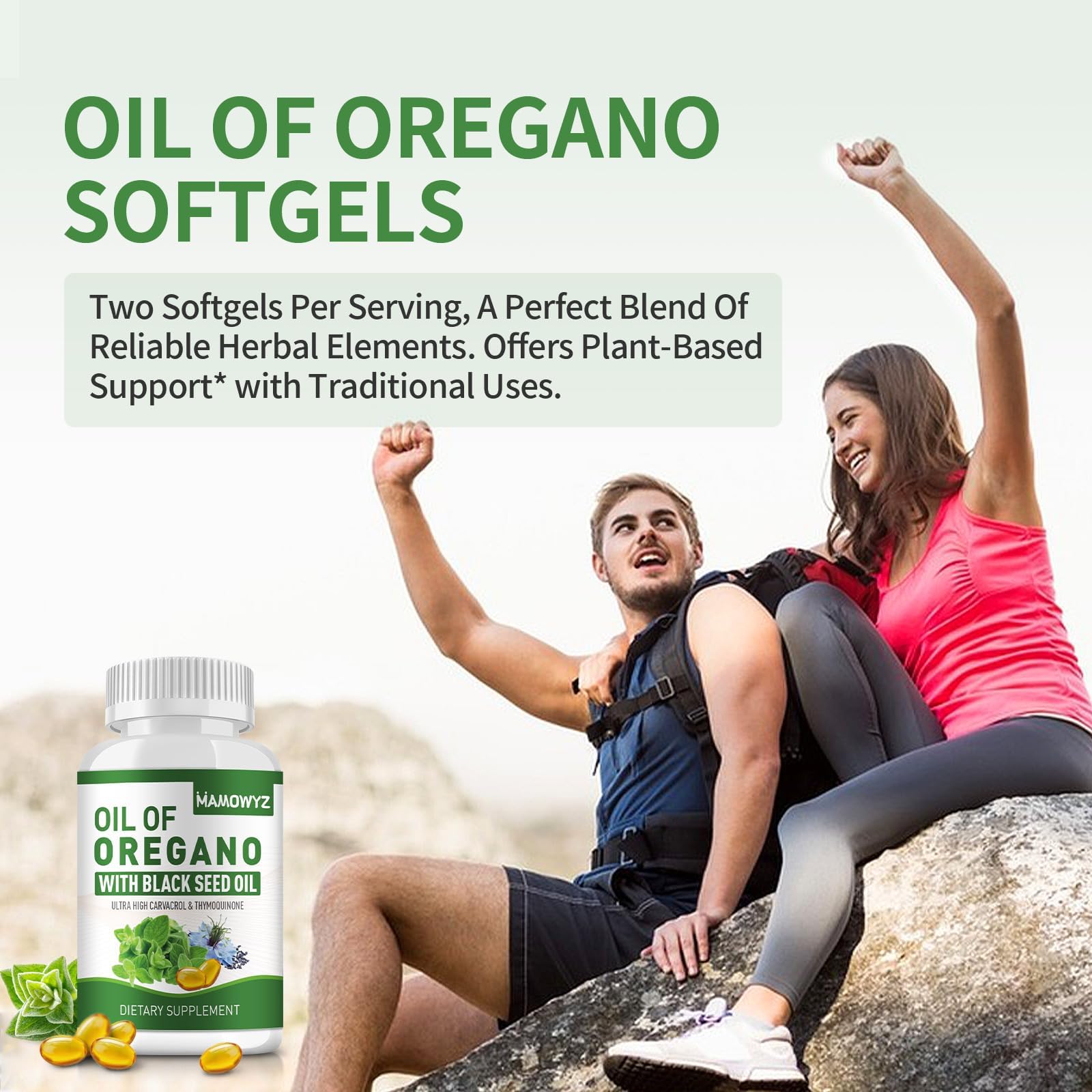 Gluten-free and vegan formula signals clean, allergy-friendly choice.