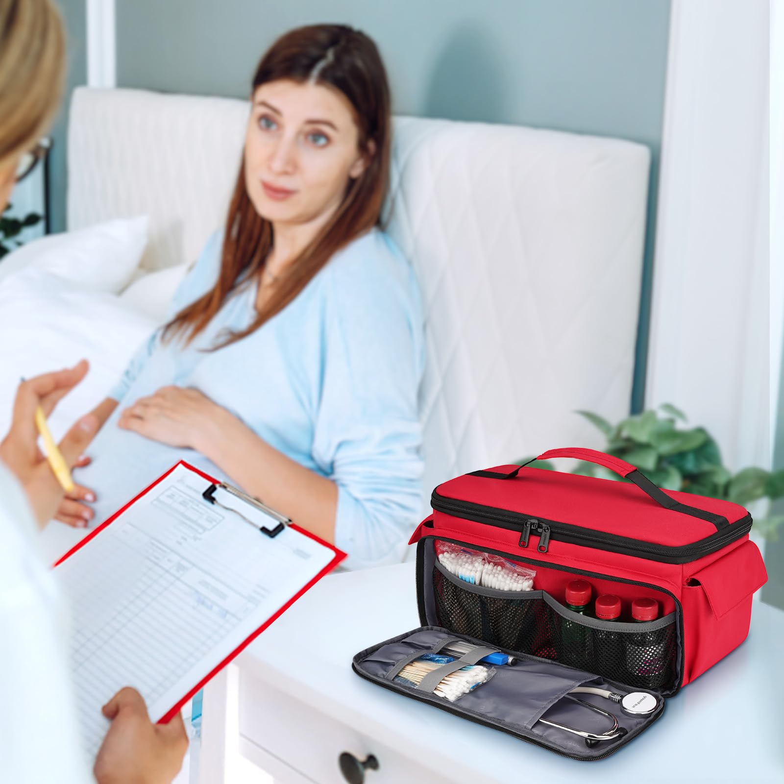 Mancro bag measures 14.5 by 7 by 7.5 inches for versatile storage.