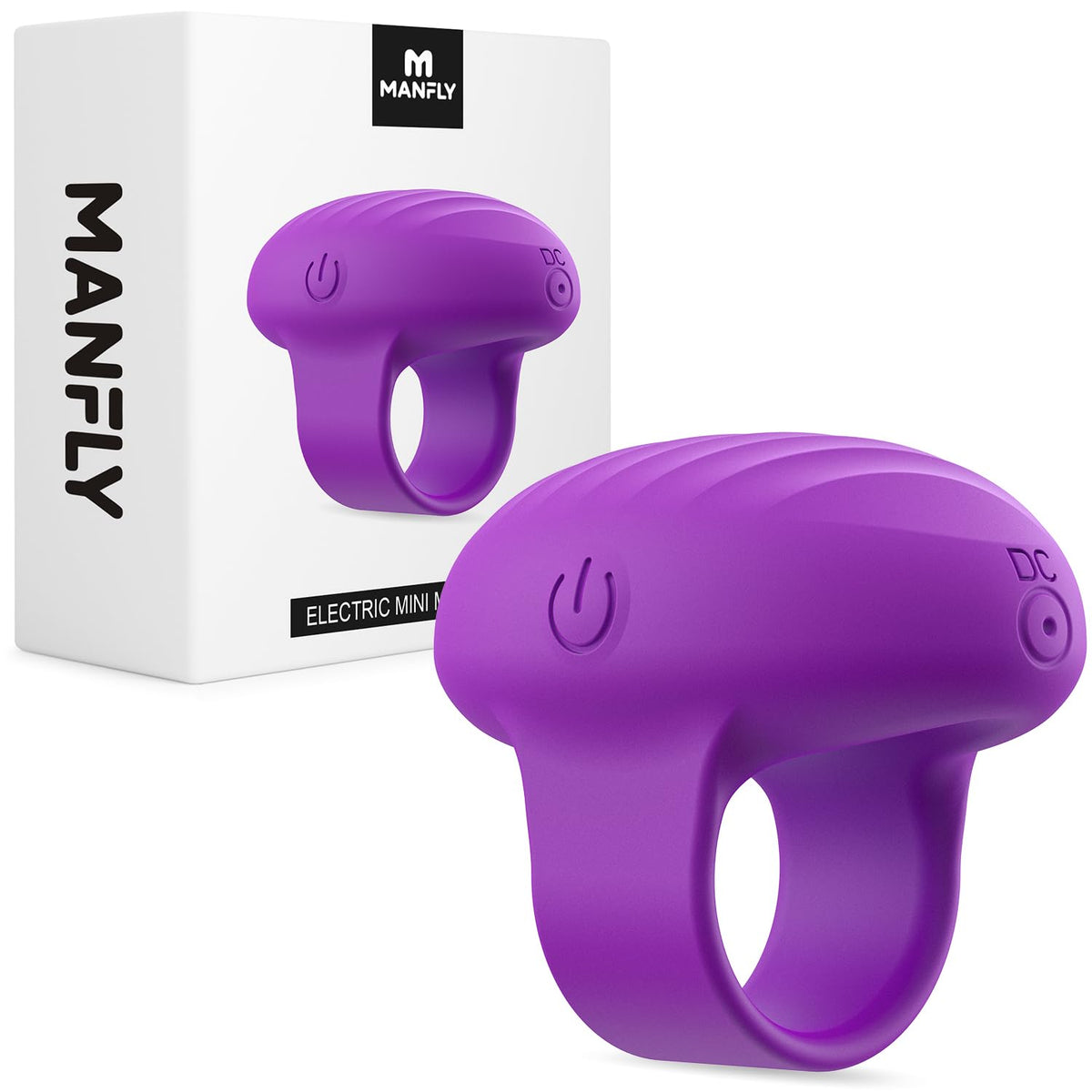 MANFLY Mini Finger Massager worn on the hand for convenient on-the-go massage