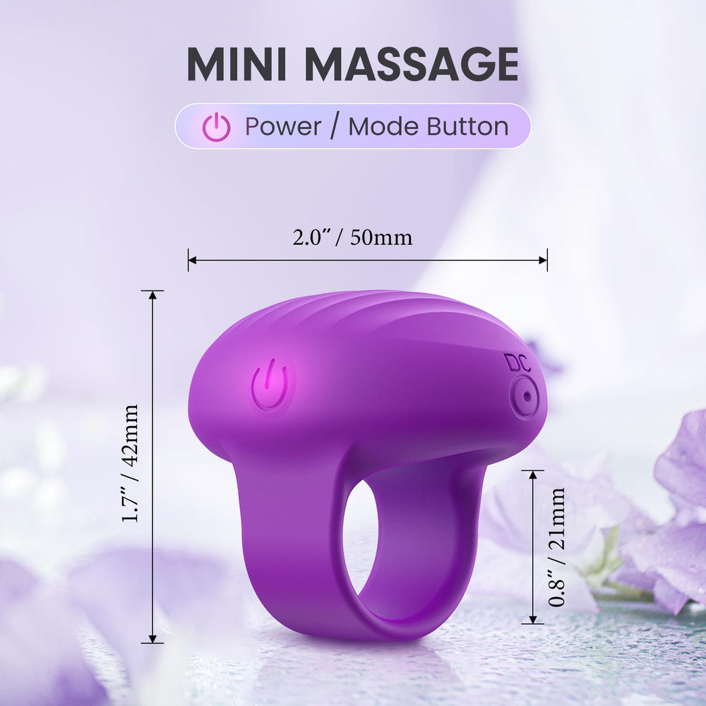 Soft silicone body of MANFLY massager provides gentle, skin-friendly use