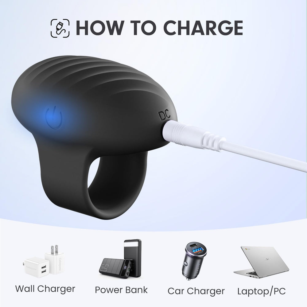 MANFLY Mini Finger Massager USB charging enables quick power.
