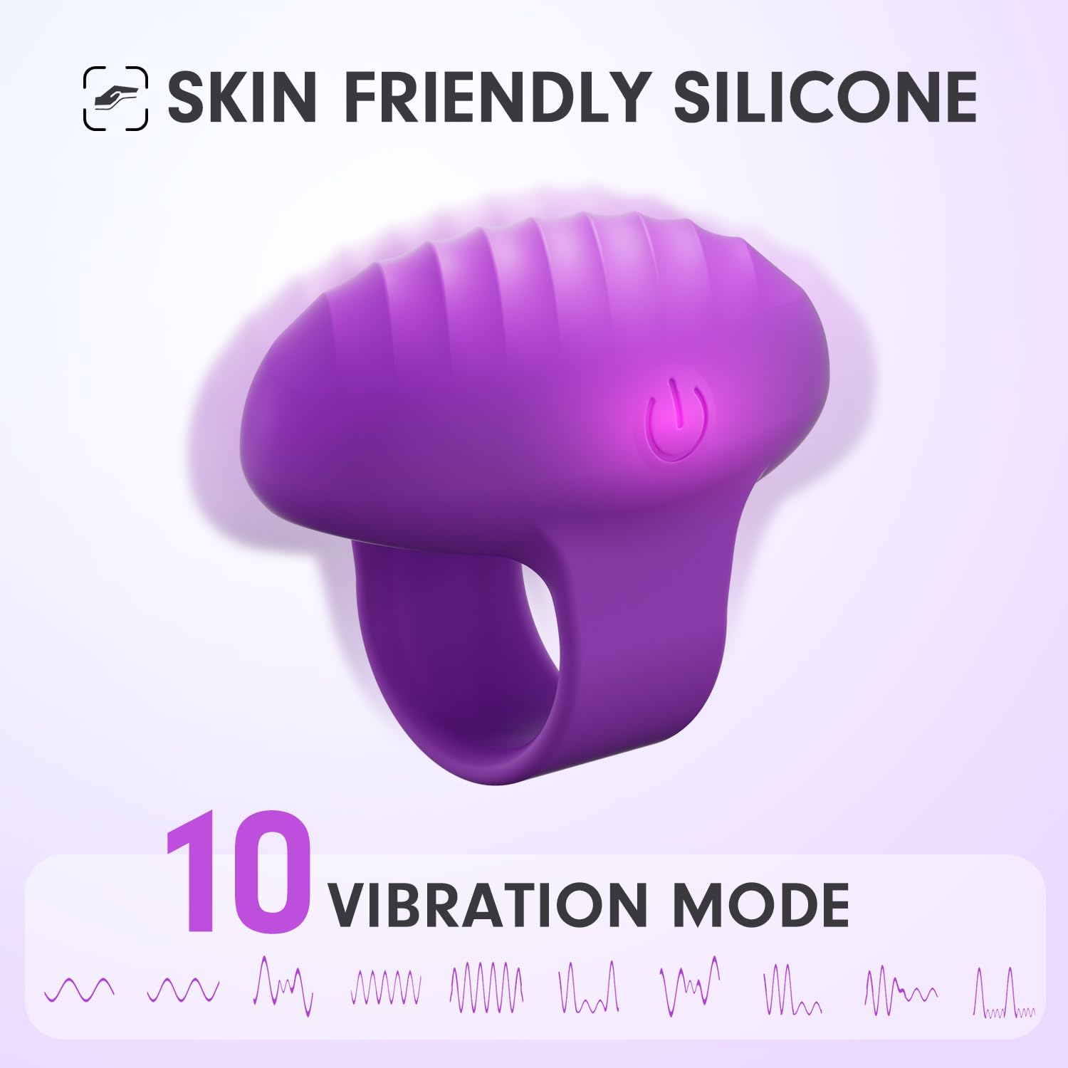 MANFLY Mini Finger Massager with waterproof design for easy cleaning