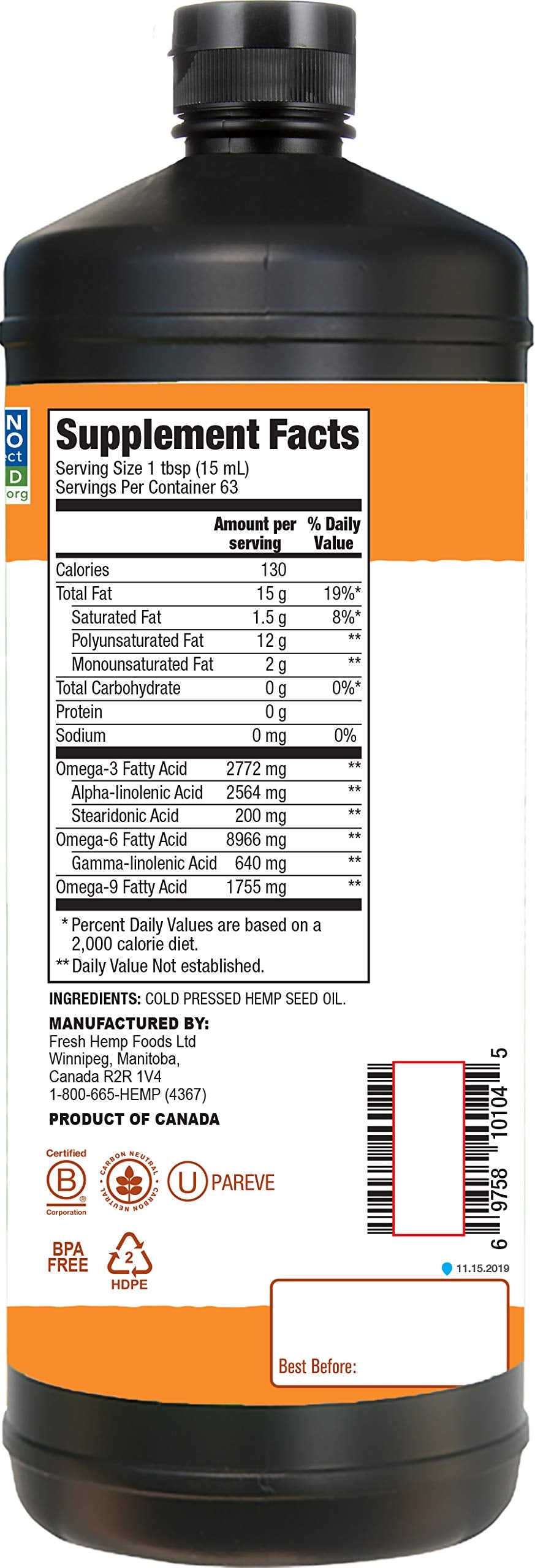 Kitchen scene with Manitoba Harvest hemp seed oil used in dressings and sauces.