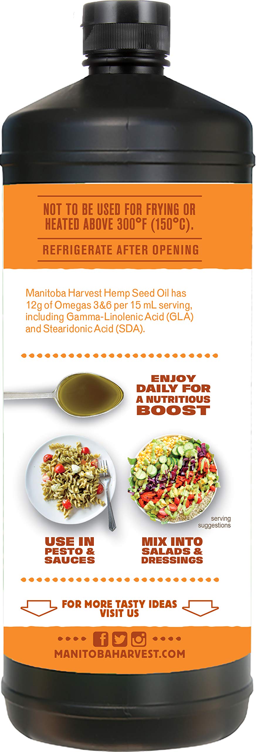 Manitoba Harvest hemp seed oil applied to skin for gentle hydration.