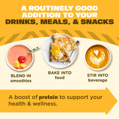 Manitoba Harvest Hemp Yeah Balanced Protein + Fiber Powder ingredients display with hemp seeds.