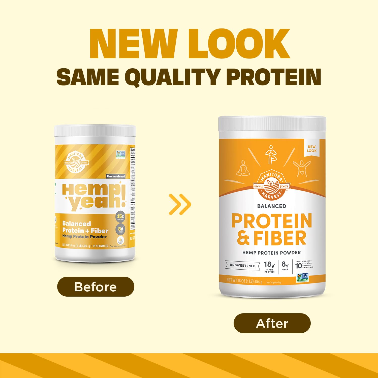Manitoba Harvest Hemp Yeah Balanced Protein + Fiber Powder scoop ready to blend for smoothie protein.