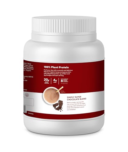 Hemp Yeah! powder dissolving into a smooth chocolate shake