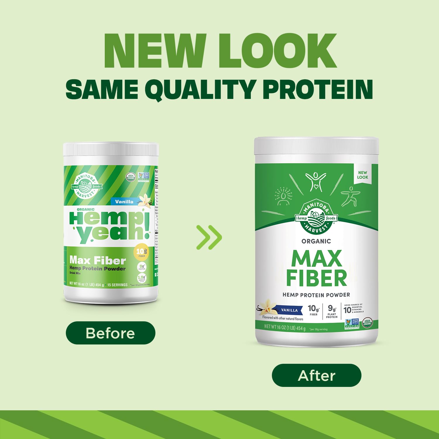 Manitoba Harvest Hemp Yeah Max Fiber powder scoop for precise serving.