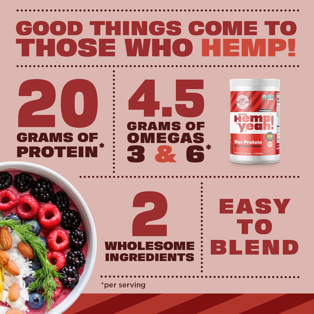Manitoba Harvest Hemp Yeah scoop in shaker for quick dairy-free protein shakes