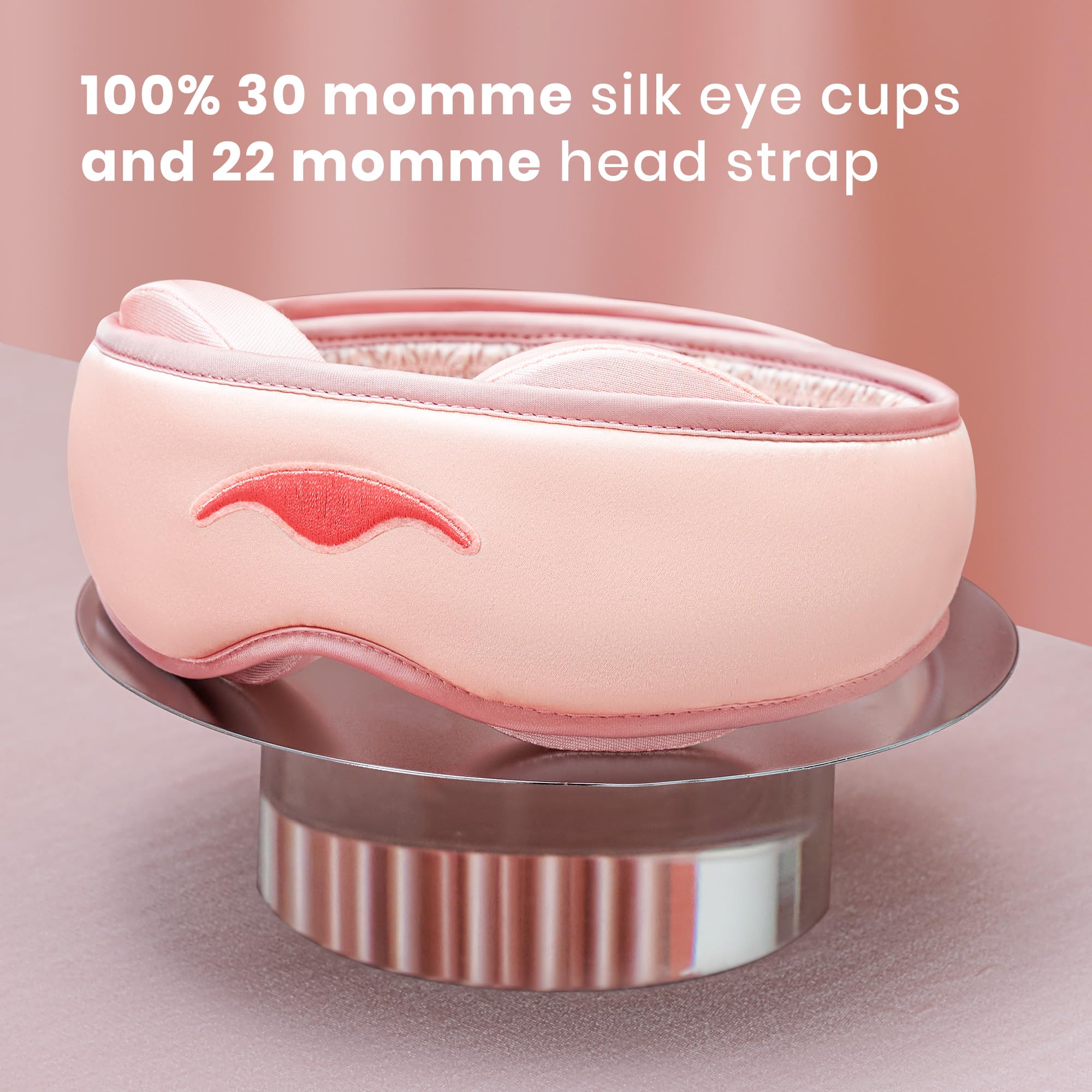 Manta Silk Mask 22 momme silk fabric offers luxurious feel against the skin.