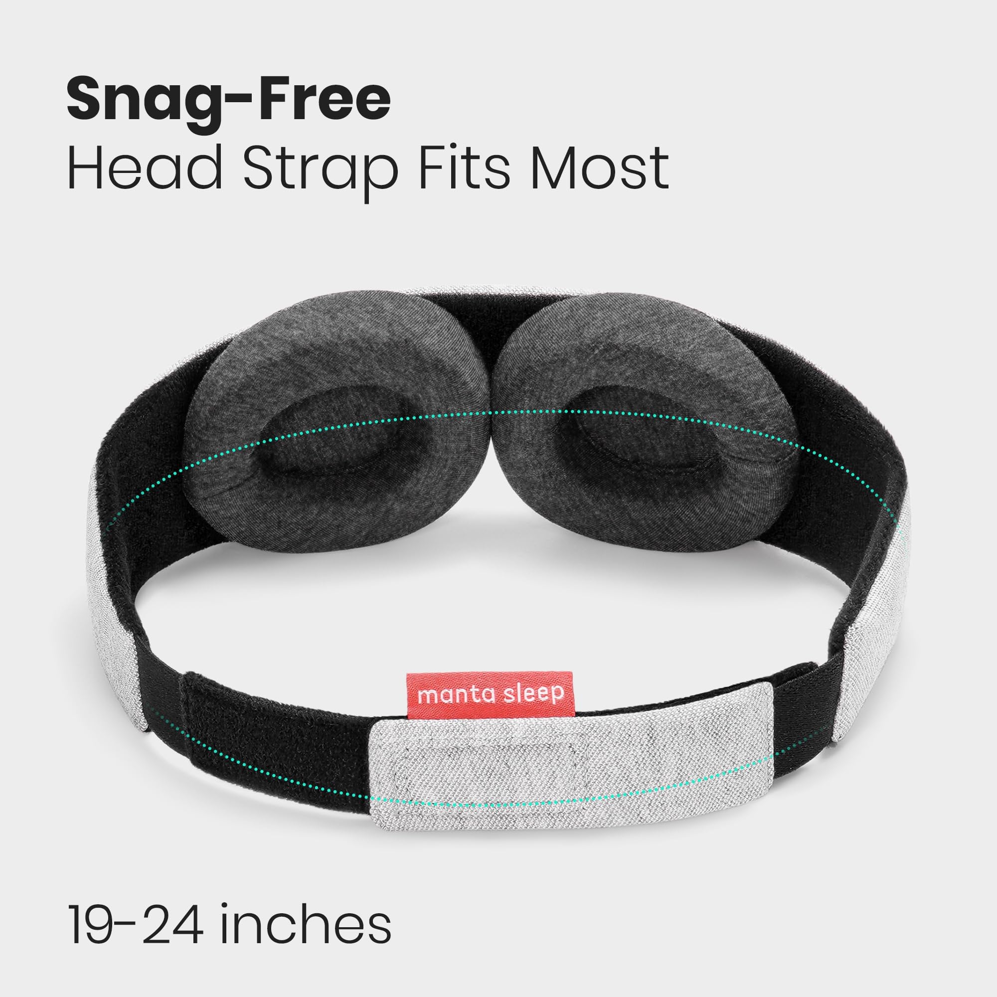 Manta Sleep Mask travel-ready design for airports and hotels.