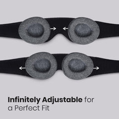 Manta Sleep Mask zero pressure on eyes preserves lash comfort.