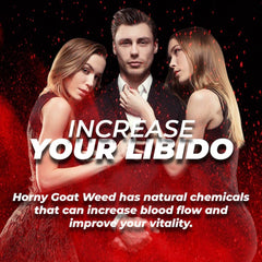 Horny Goat Weed and extracts highlighted on MANTFUP label.