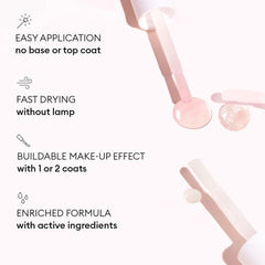 Manucurist Active Plump swatch reveals pearly baby rose tint.