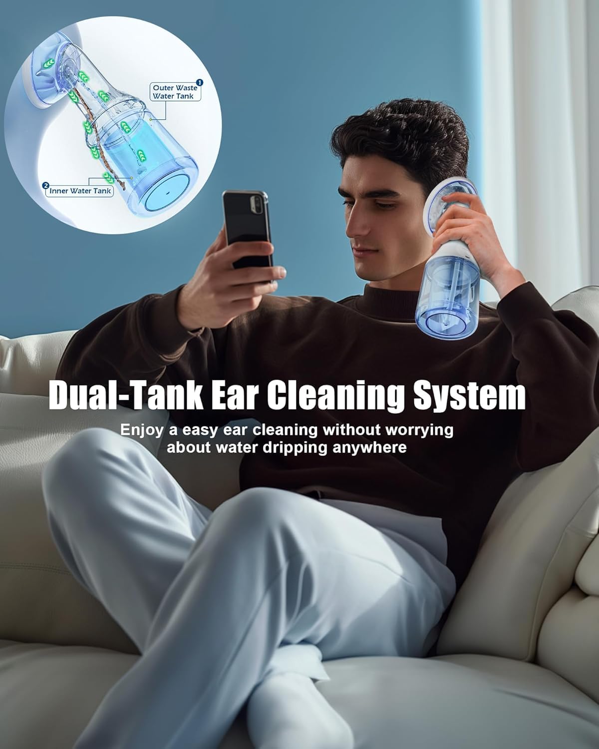 MAOEVER USB-C rechargeable ear cleaner ready for multiple uses.
