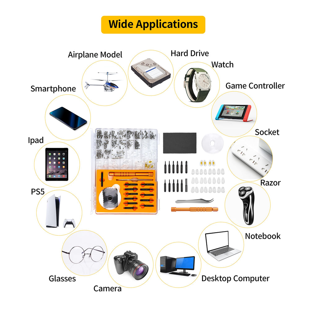 Maosnwei all-in-one repair kit for eyewear and electronics.