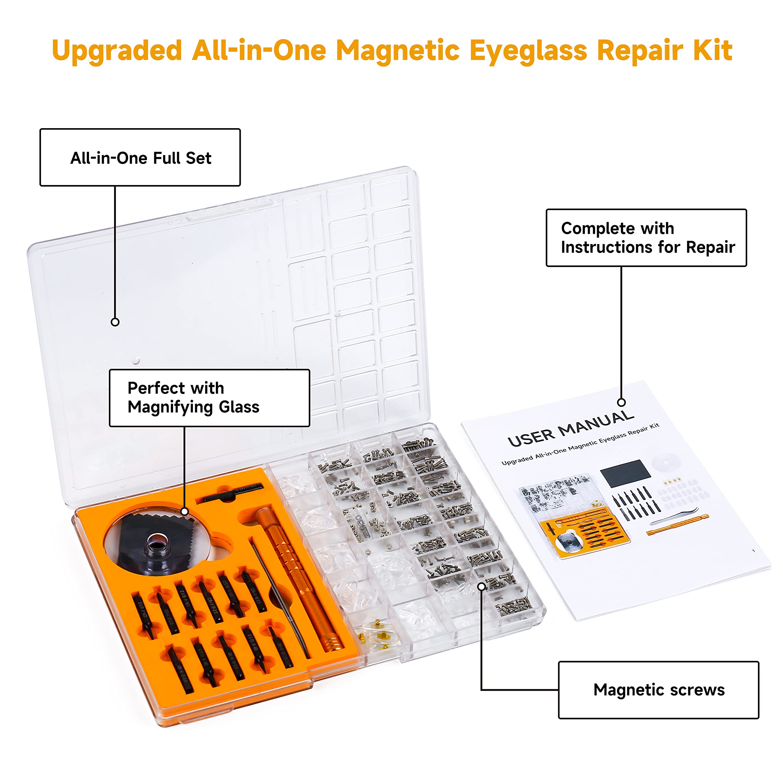 Maosnwei magnetic screwdriver bits stay securely in place.