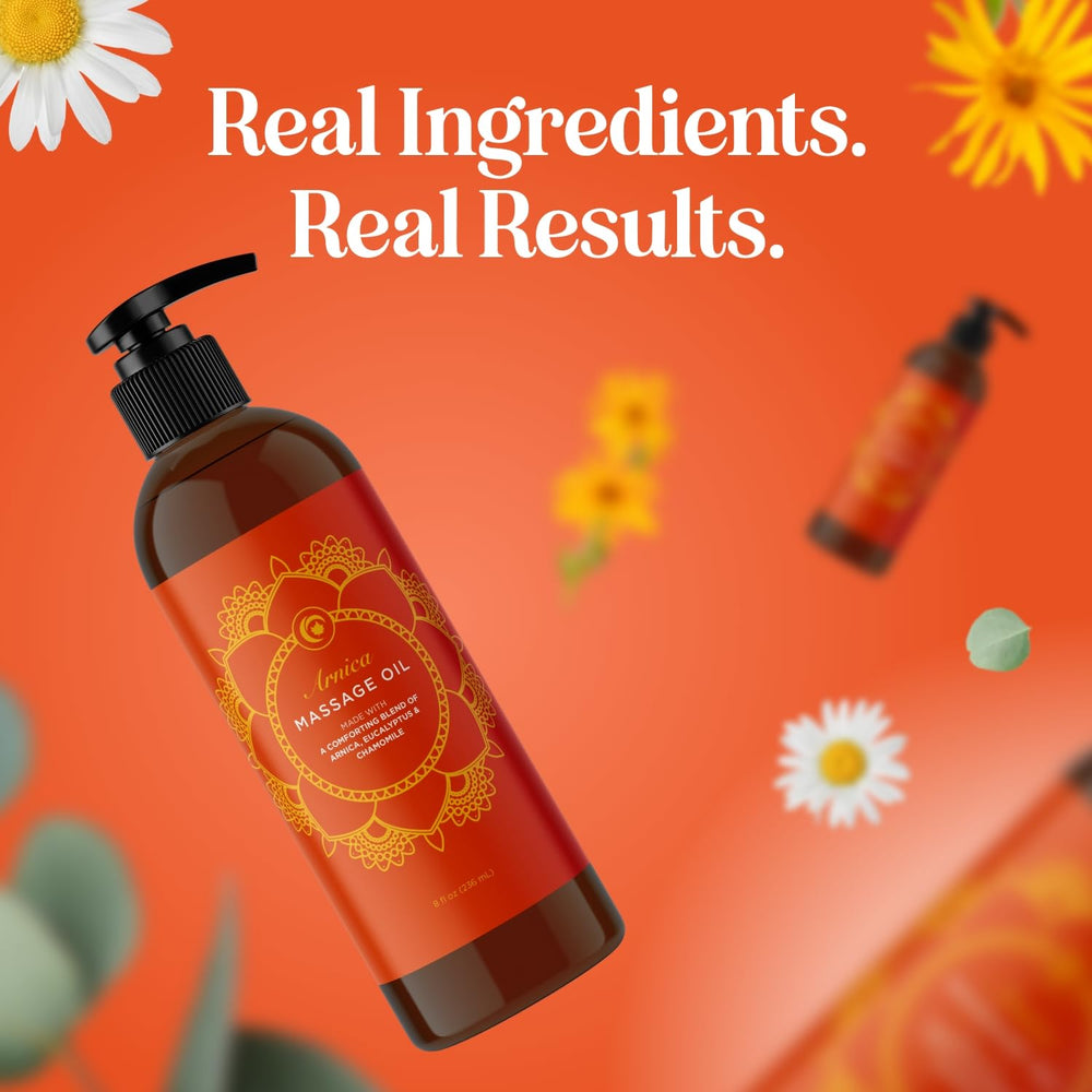 Maple Holistics Arnica Massage Oil with almond and rosemary oils