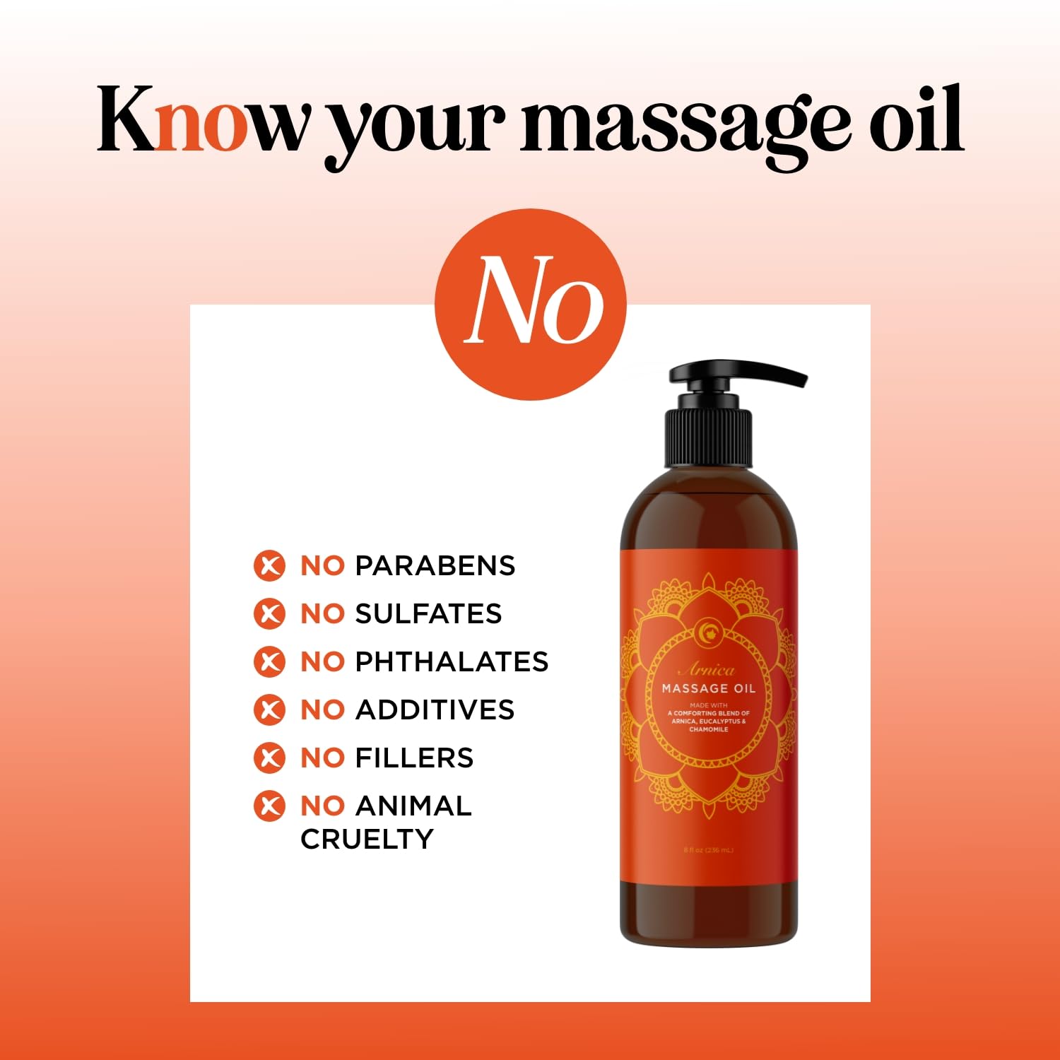 Maple Holistics Arnica Massage Oil cruelty-free vegan formula
