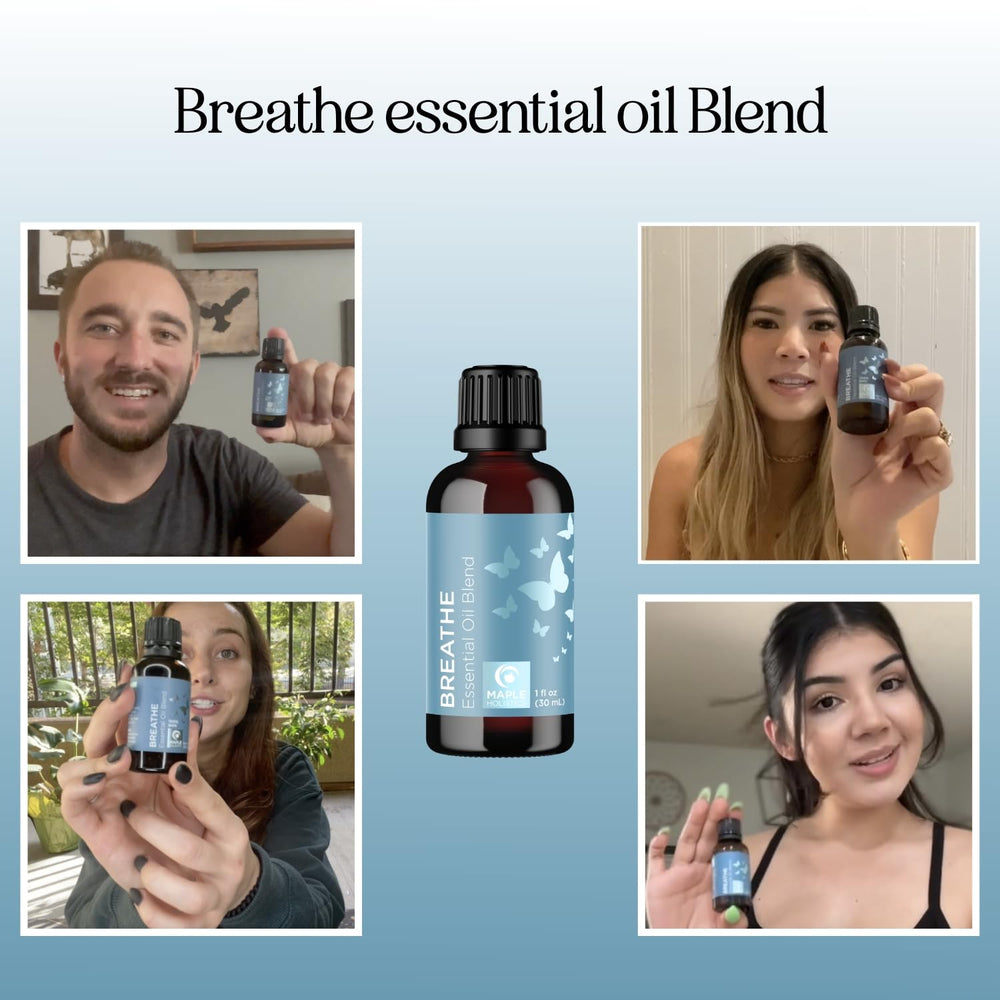 Maple Holistics Breathe diffuser mist in living room for spa-like relaxation